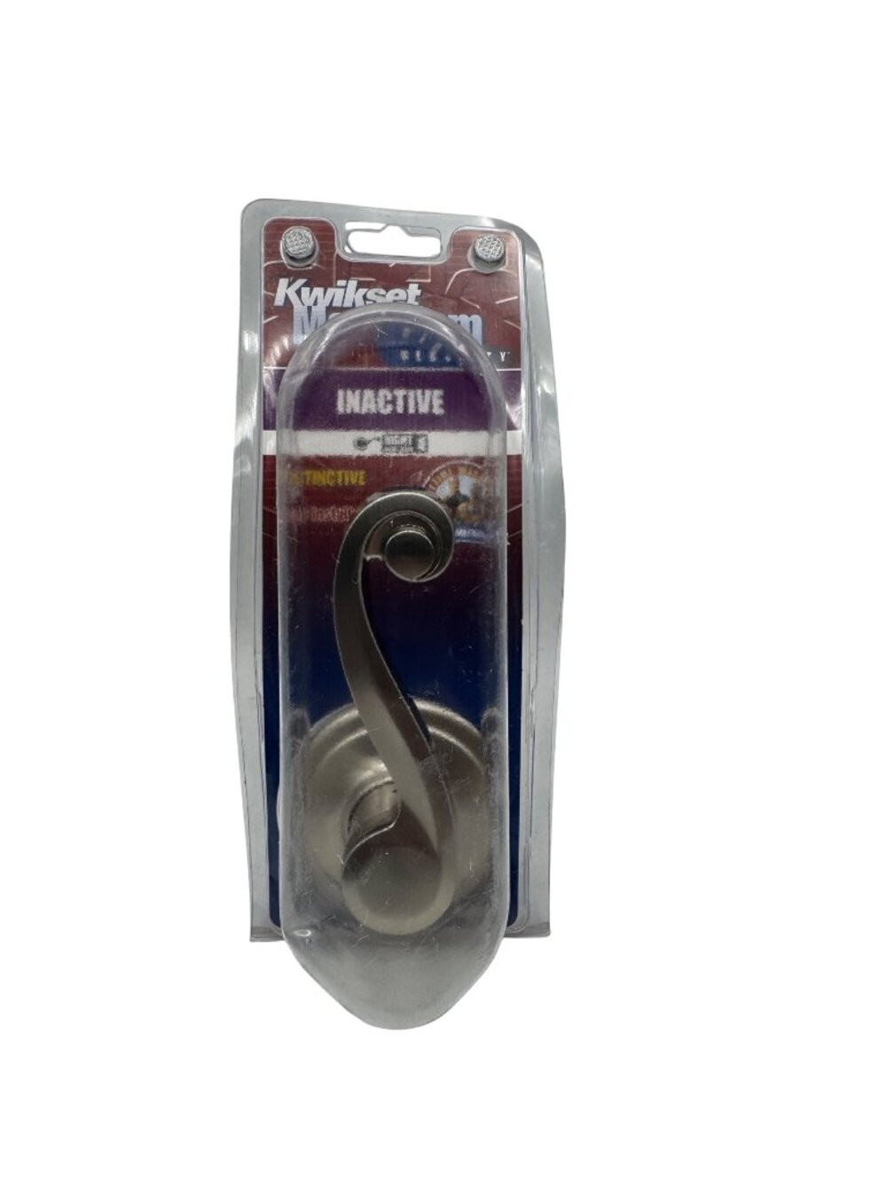 Kwikset Maximum Security Inactive Lever Handle In Satin Nickel For Interior Door